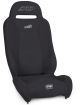 Summit Suspension Seat; Black Vinyl - Black, 201, 201, 210, 210; PRP Silver Out