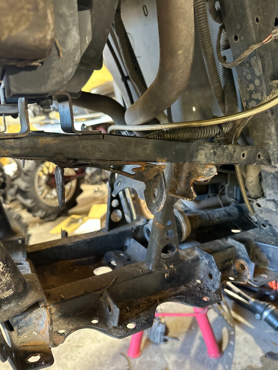 damaged polaris subframe